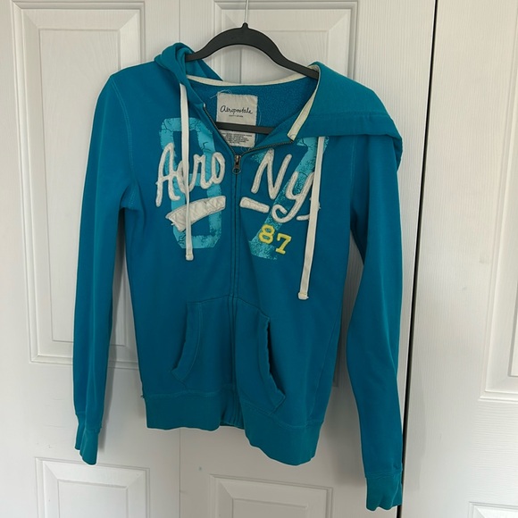 Teal Aéropostale zip up juniors sizes - Picture 1 of 3